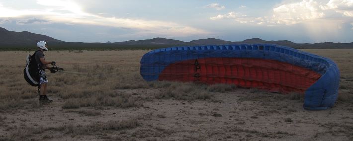 Kiting at sunset..JPG