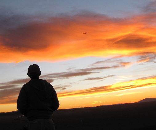 Mike & RC @ sunset Gray Hill, NM #2.JPG